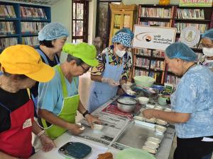 27 มิถุนายน 2568 ศูนย์เรียนรู้ต่อเนื่องอย่างยั่งยืนจังหวัดสุราษฎร์ธานีเปิดสอนหลักสูตรการทำขนมเค้กหน้านิ่ม